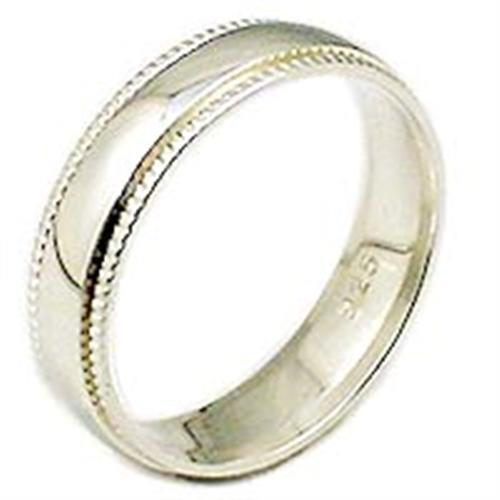 JCE16 Polished 925 Sterling Silver Ring with No Stone in No Stone
