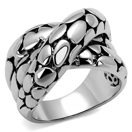 JCE1308 Rhodium Brass Ring with Epoxy in Jet