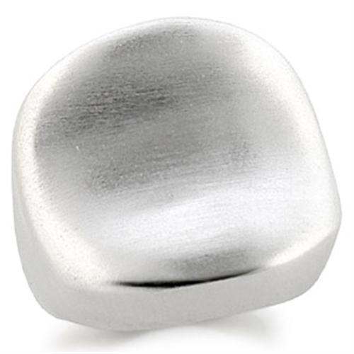 JCE178 Rhodium Brass Ring with No Stone