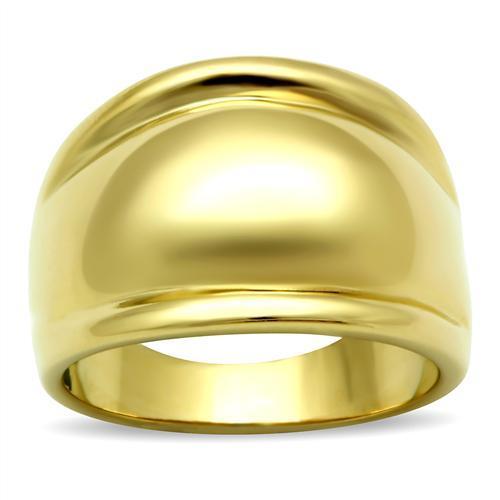 JCE010 IP Gold(Ion Plating) Brass Ring with No Stone