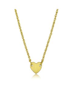 JCE3843 Gold & Brush Brass Chain Pendant with No Stone