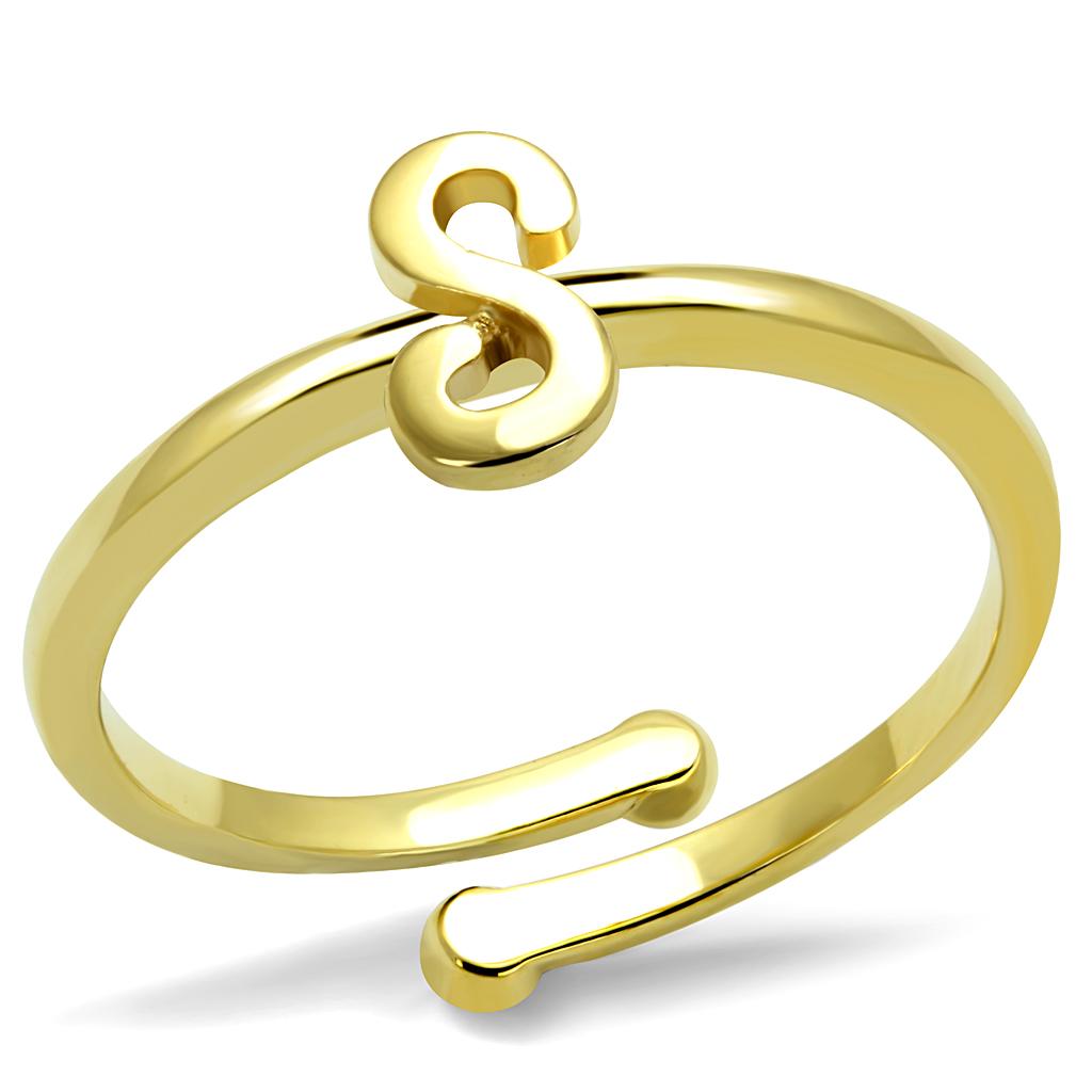 JCE4014 Flash Gold Brass Ring with No Stone