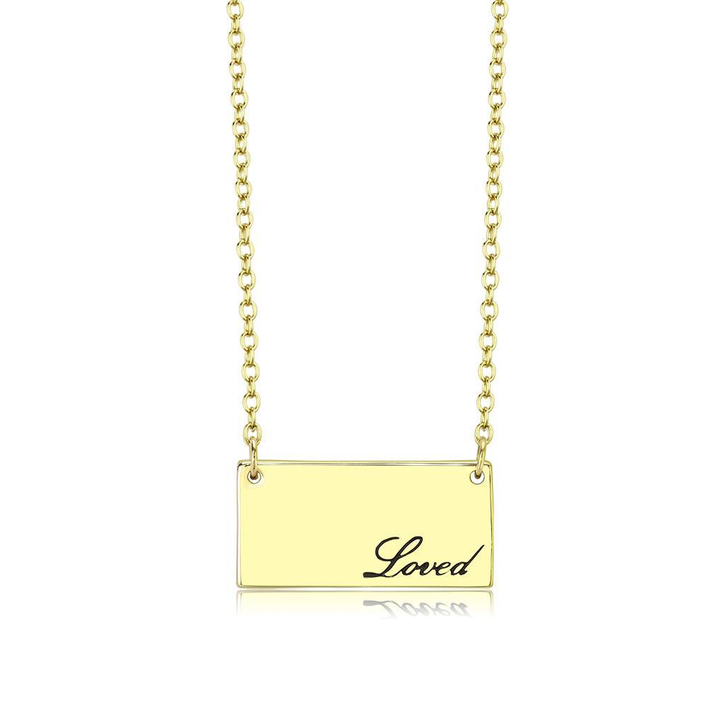 JCE4699 Flash Gold Brass Necklace with Top Grade Crystal in Clear