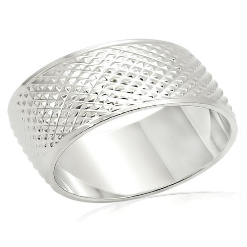 JCE988 Imitation Rhodium Brass Ring with No Stone
