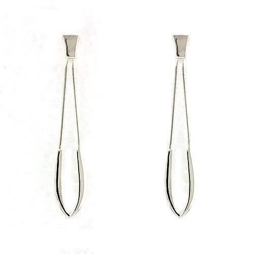 JCEAS791 High-Polished 925 Sterling Silver Earrings with No Stone-Default Title