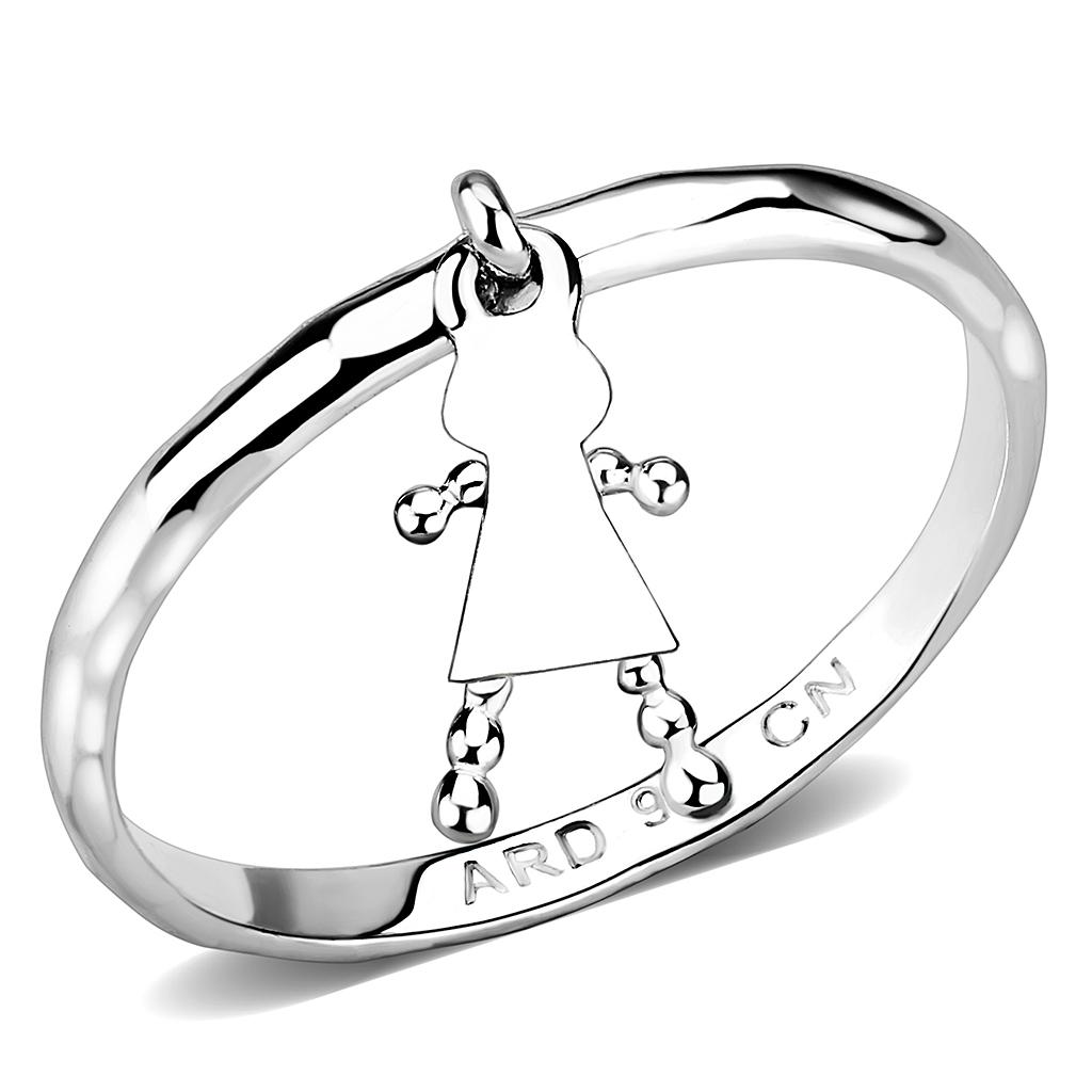 JCES327 Silver 925 Sterling Silver Ring with No Stone