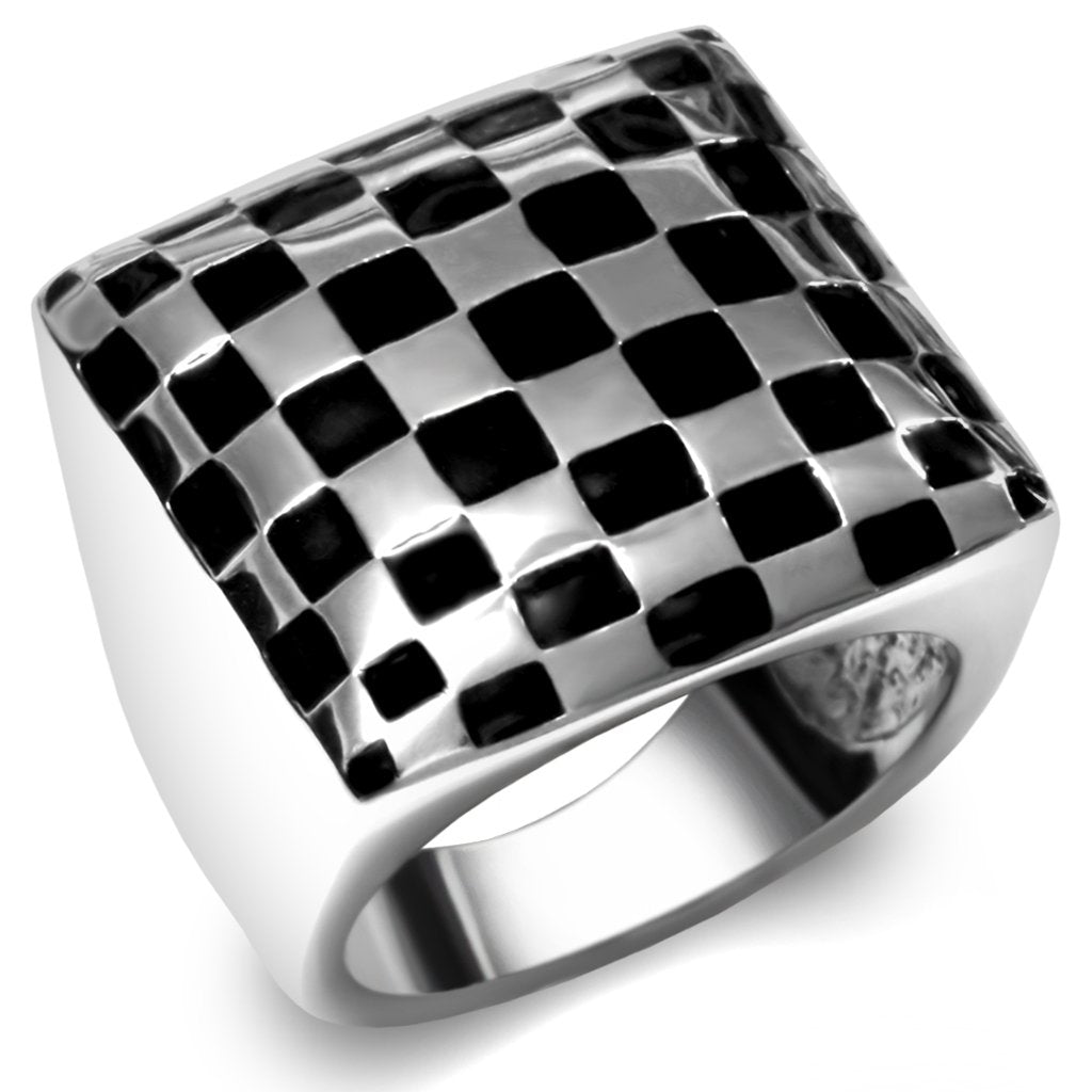 JCE040 High polished (no plating) Stainless Steel Ring with No Stone