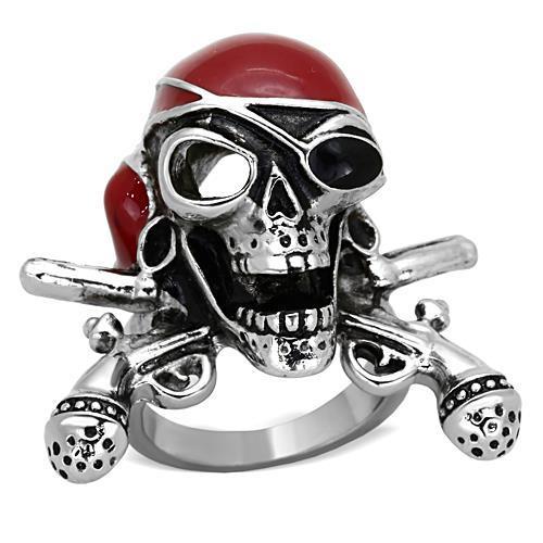 JCE1374 High polished (no plating) Stainless Steel Ring with Epoxy  in Siam