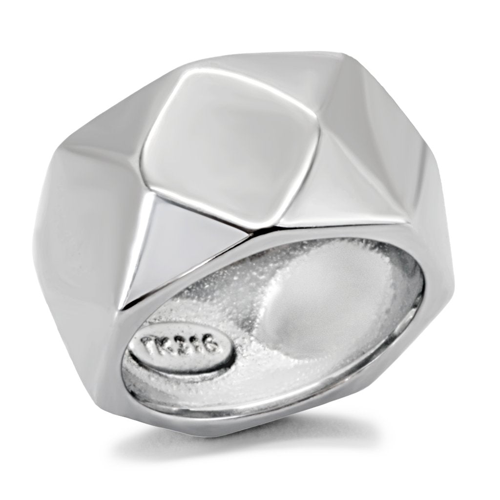 JCE142 High polished (no plating) Stainless Steel Ring with No Stone