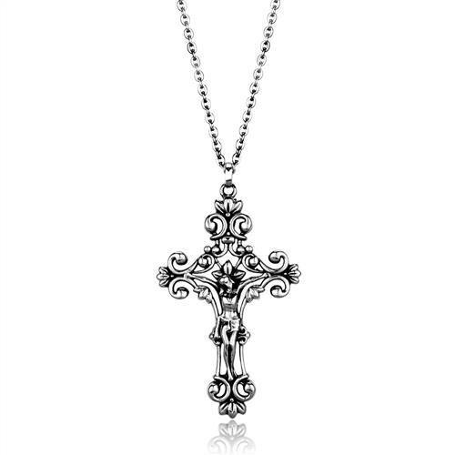 JCE1933 High polished (no plating) Stainless Steel Chain Pendant with No Stone