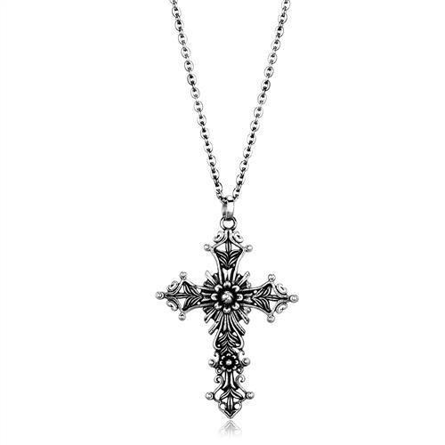 JCE1934 High polished (no plating) Stainless Steel Chain Pendant with No Stone