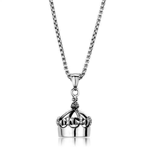 JCE1991 High polished (no plating) Stainless Steel Necklace with No Stone