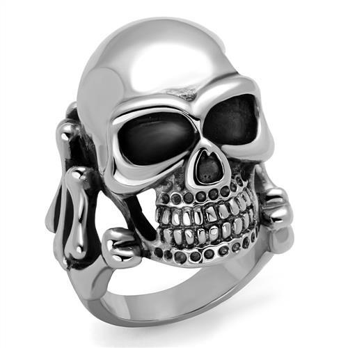JCE2246 High polished (no plating) Stainless Steel Ring with No Stone