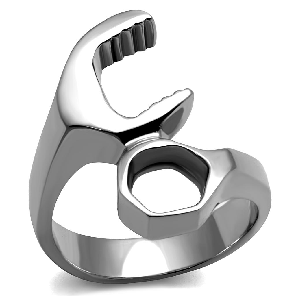 JCE2396 High polished (no plating) Stainless Steel Ring with No Stone