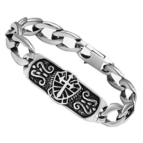 JCE452 High polished (no plating) Stainless Steel Bracelet with No Stone