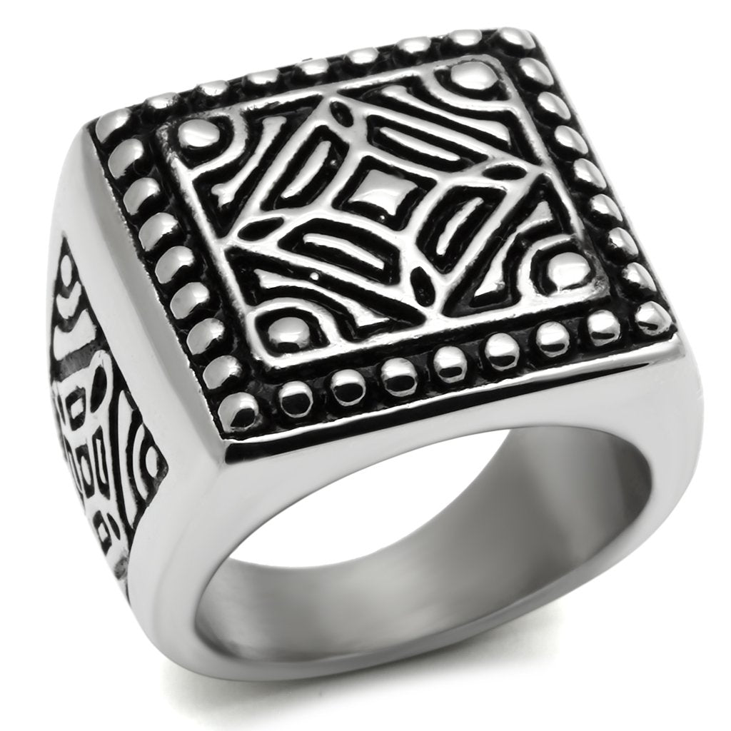 JCE585 High polished (no plating) Stainless Steel Ring with No Stone