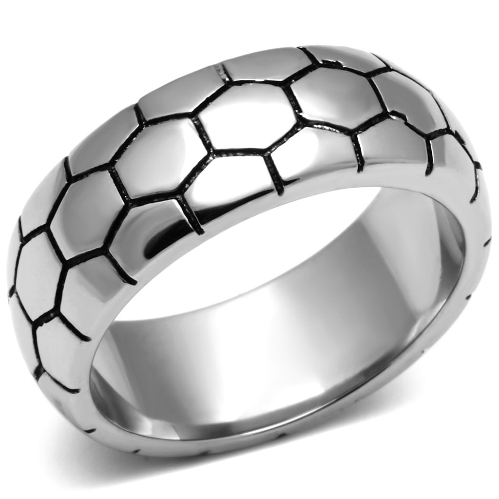 JCE619 High polished (no plating) Stainless Steel Ring with No Stone